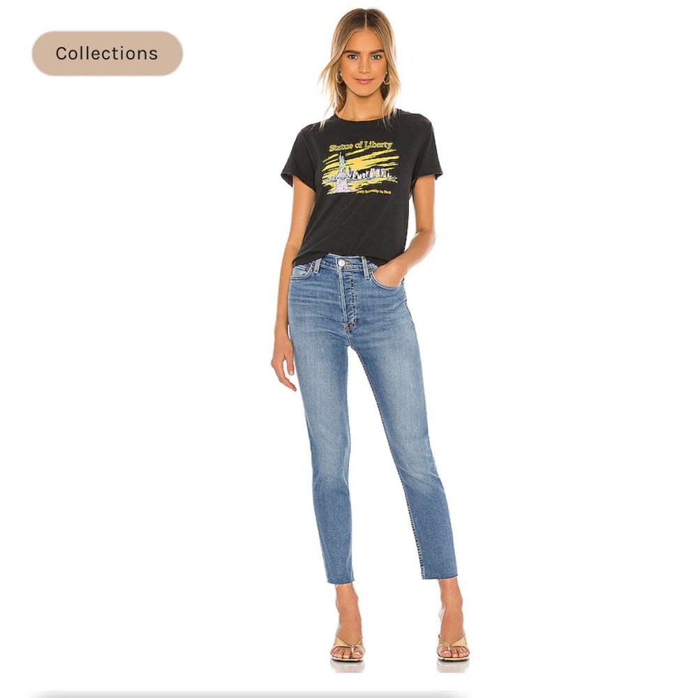 Redone Levi’s High Rise Ankle Crop 27